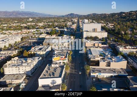 Aerial view of Sherman Oaks, California Stock Photo - Alamy