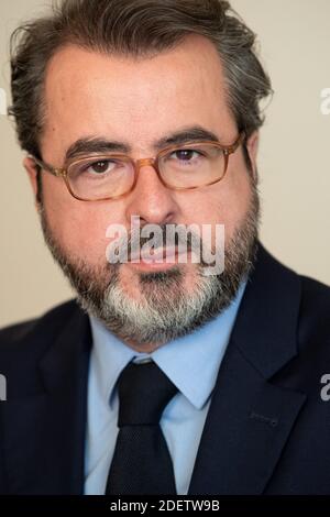 Exclusive - Lawyer Eric Morain poses at his office in Paris, France on November 28, 2019. Eric Morain was admitted to the Paris Bar in 1997. Specialized in criminal law, Social law and corporate law. He is a partner of the cabinet Carbonnier-Lamaze-Raie & associes, Paris. Photo by David Niviere/ABACAPRESS.COM Stock Photo