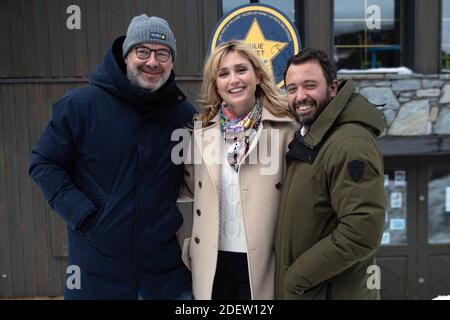 Julie Gayet with Guillaume Calop and Pierre-Emmanuel Fleurantin