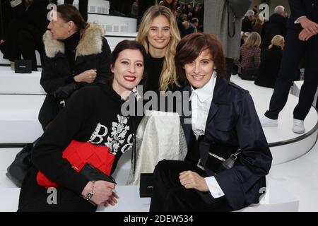 Marie-Agnes Gillot, Violette d'urso and Ines de la Fressange attending the Chanel show as part of the Paris Fashion Week Womenswear Fall/Winter 2020/2021 in Paris, France on March 03, 2020. Photo by Jerome Domine/ABACAPRESS.COM Stock Photo