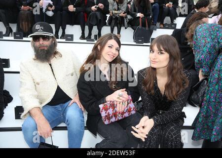 Sebastien Tellier, Amandine de la Richardiere and Clara Luciani attending the Chanel show as part of the Paris Fashion Week Womenswear Fall/Winter 2020/2021 in Paris, France on March 03, 2020. Photo by Jerome Domine/ABACAPRESS.COM Stock Photo