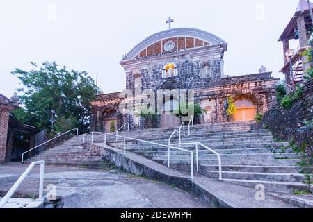Facade of the Immaculate Concepcion Church in Culion, Palawan, Philippines Stock Photo