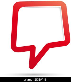Vector cover speech in red Stock Vector