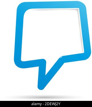 Vector cover speech in blue Stock Vector