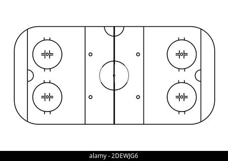 Ice hockey rink diagram. Vector illustration Stock Vector Image & Art ...