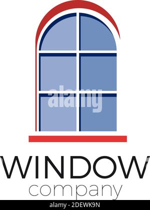 Vector sign window with blue glasses Stock Vector