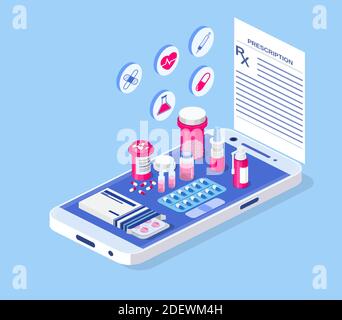 Healthcare, pharmacy and medical concept. Stock Vector