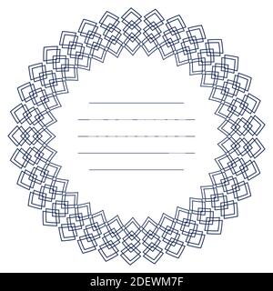 Geometric vector abstract honeycomb frame. Design elements, template Stock Vector