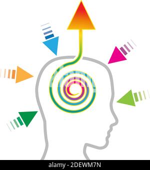 Concept stimulate the mind Stock Vector
