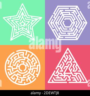 Not so easy Rectangle labyrinth with one entry and One exit (only one ...