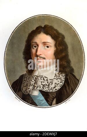 King Louis XIV of France first appearance before the parlement in a lit ...