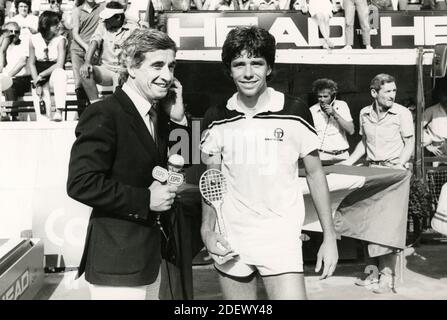 American tennis player Jimmy Arias, Italian Open 1983 Stock Photo - Alamy
