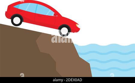 Car in falling Isolated Vector icon that can be easily modified or ...