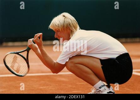 Czech tennis player Jana Novotna, 1997 Stock Photo