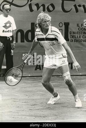 Swedish tennis player Kent Carlsson, 1980s Stock Photo