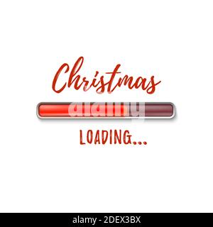 Christmas loading. Abstract design. Stock Vector