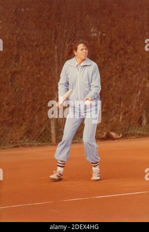 Italian tennis player Antonella Canapi, 1980s Stock Photo