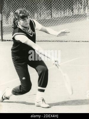 Italian tennis player Antonella Canapi, 1980s Stock Photo