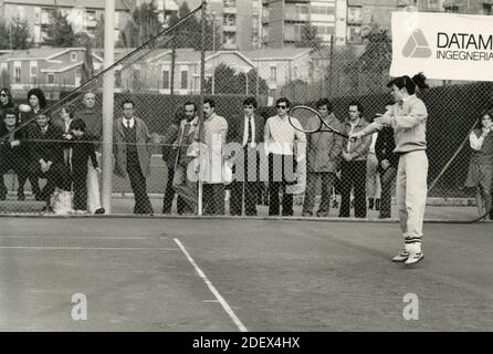 Italian tennis player Antonella Canapi, 1980s Stock Photo