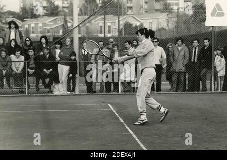 Italian tennis player Antonella Canapi, 1980s Stock Photo