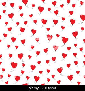 Background with hearts for valentine time. Seamless pattern Stock Vector