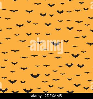 Seamless background with bats. Vector illustration. Stock Vector