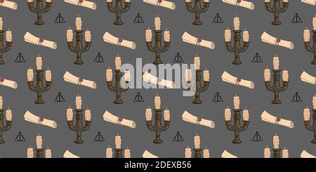 Paper art pattern with parchment scroll for decoration design. Vector cover. Abstract pattern. Elegant art. Seamless vector texture. Stock Vector