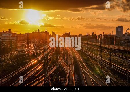 Bahnstrecke, Moabit, Mitte, Berlin, Deutschland Stock Photo