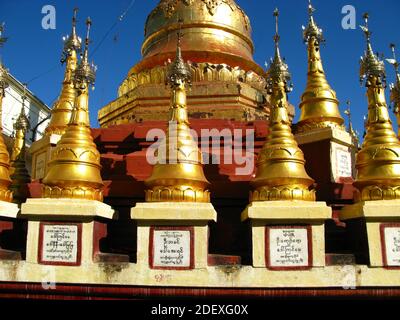 Taungkalat Monastery on Popa Mount, Myanmar Stock Photo