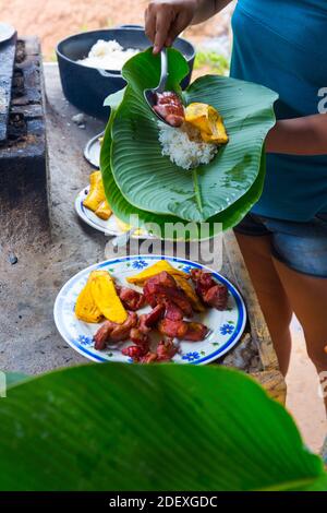 Boruca (also known as the Brunca or the Brunka) indigenous people, Costa Rica, Central America, America Stock Photo