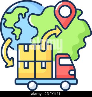 Import RGB color icon Stock Vector