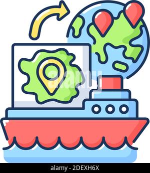 Export RGB color icon Stock Vector