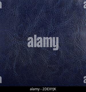 Premium deep blue leather texture background for decor Stock Photo