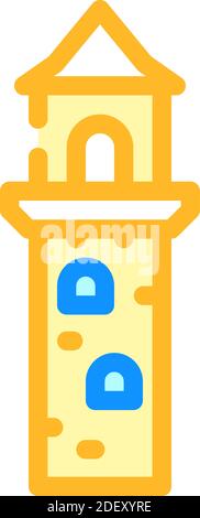 lookout tower icon color illustration Stock Vector Image & Art - Alamy