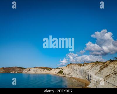 Sicilia Scala dei Turchi Stair of the Turks white coastline, Sicily Italy Stock Photo