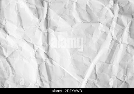 White crumpled recycle paper texture  background Stock Photo