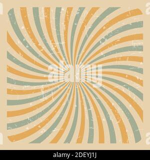 Abstract Grunge Sunburst  Background  Illustration. Stock Photo