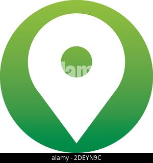 Map pointer icon. GPS location symbol. Flat design style. Vektor EPS 10. Icon of a set Stock Vector