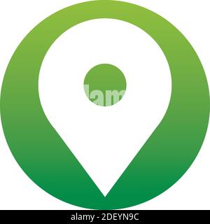 Map pointer icon. GPS location symbol. Flat design style. Vektor EPS 10. Icon of a set Stock Vector