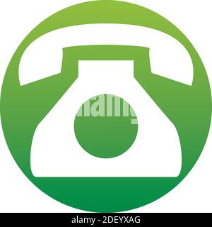 Retro telephone vector icon. phone icon. Isolated on white background. Simple flat illustration for business, marketing internet concept. Trendy moder Stock Vector