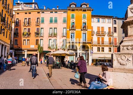 Piazza della Biade next to Piazza dei Signori. Vicenza, Veneto, Italy, Europe Stock Photo