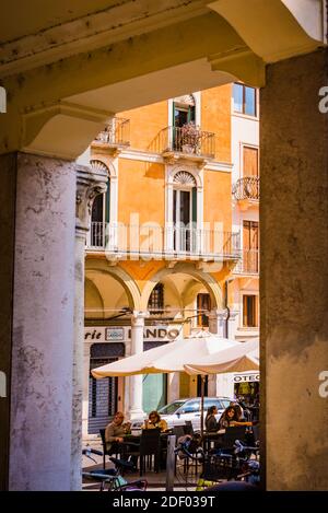 Piazza della Biade next to Piazza dei Signori. Vicenza, Veneto, Italy, Europe Stock Photo