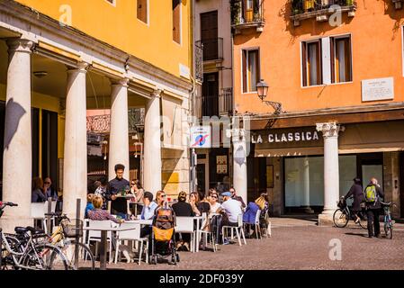 Piazza della Biade next to Piazza dei Signori. Vicenza, Veneto, Italy, Europe Stock Photo