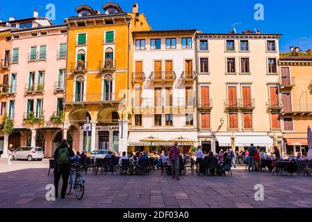 Piazza della Biade next to Piazza dei Signori. Vicenza, Veneto, Italy, Europe Stock Photo