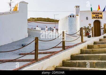 Cave House, typical accommodation in the region since ancient times. Guadix, Granada, Andalucía, Spain, Europe Stock Photo