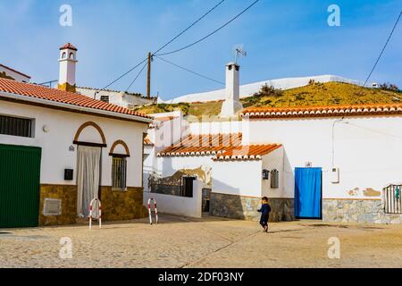 Cave House, typical accommodation in the region since ancient times. Guadix, Granada, Andalucía, Spain, Europe Stock Photo