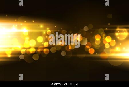 Holiday Abstract shiny color gold design element Stock Vector
