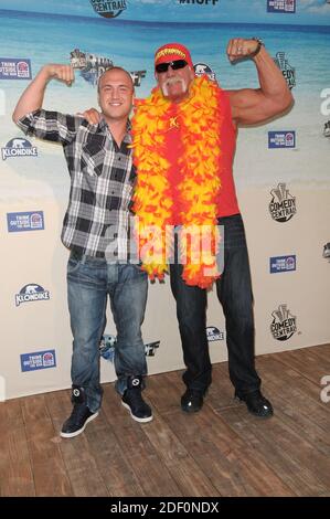 Hulk Hogan and his son at Comedy Central Roast Of David Hasselhoff held at Sony Pictures Studios - Arrivals Culver City, USA  8, 1, 2010 Stock Photo