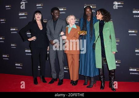 Rossy de Palma, Mama Sane, Amadou Mbow, Claire Denis and Mati Diop attending the Cesar Revelations 2020 Photocall at the Petit Palais in Paris, France on January 13, 2020. Photo by Aurore Marechal/ABACAPRESS.COM Stock Photo