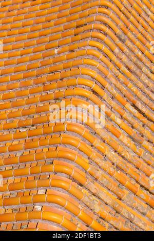 Imperial yellow tiles at the Summer Palace in Beijing, China Stock Photo